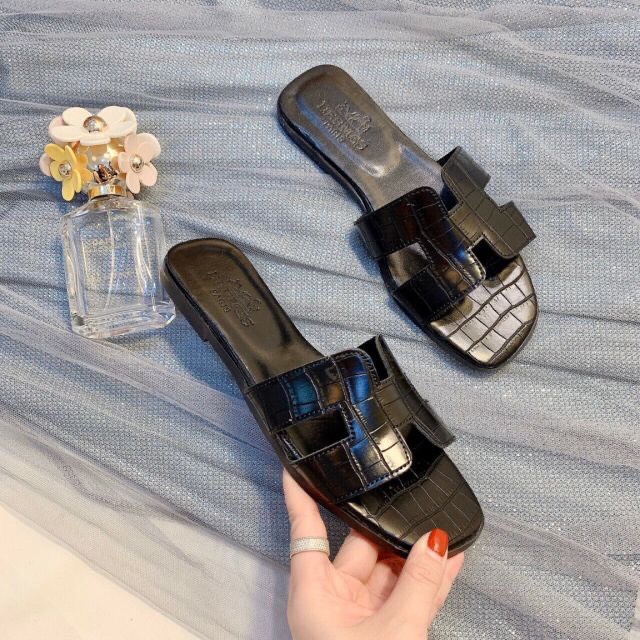 [ Kèm video] Dép chữ H vân da cá sấu thời trang giá rẻ