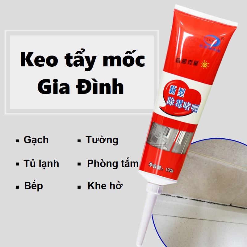 Keo tẩy mốc chân tường - Gel tẩy mốc đa năng - Gel tẩy mốc ron gạch - Chai Gel Làm Sạch Nấm Mốc, Keo Làm Sạch Kẻ Tường Đa Năng
