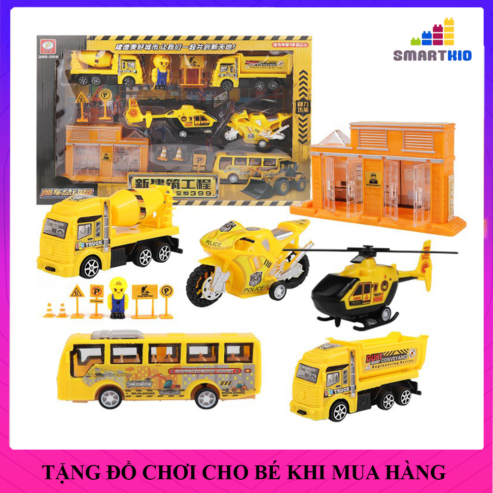 Bộ Đồ Chơi xếp hình Phương Tiện Giao Thông Thành Phố, Ô Tô, Máy Bay, Nhiều Màu Sắc, Đồ Chơi Trẻ Em