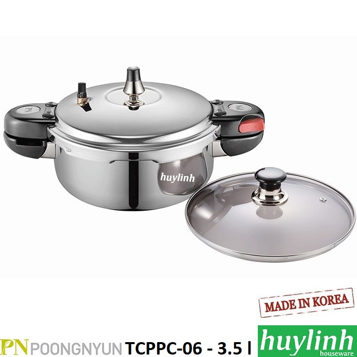 Nồi áp suất inox đáy từ poongnyun tcppc-06 - 3.5 lít - made hàn quốc