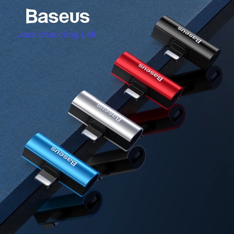 Cáp chuyển đổi 2 cổng Lightning - Jack chuyển đổi tai nghe iPhone có míc gồm 2 cổng lightning vừa nghe vừa sạc