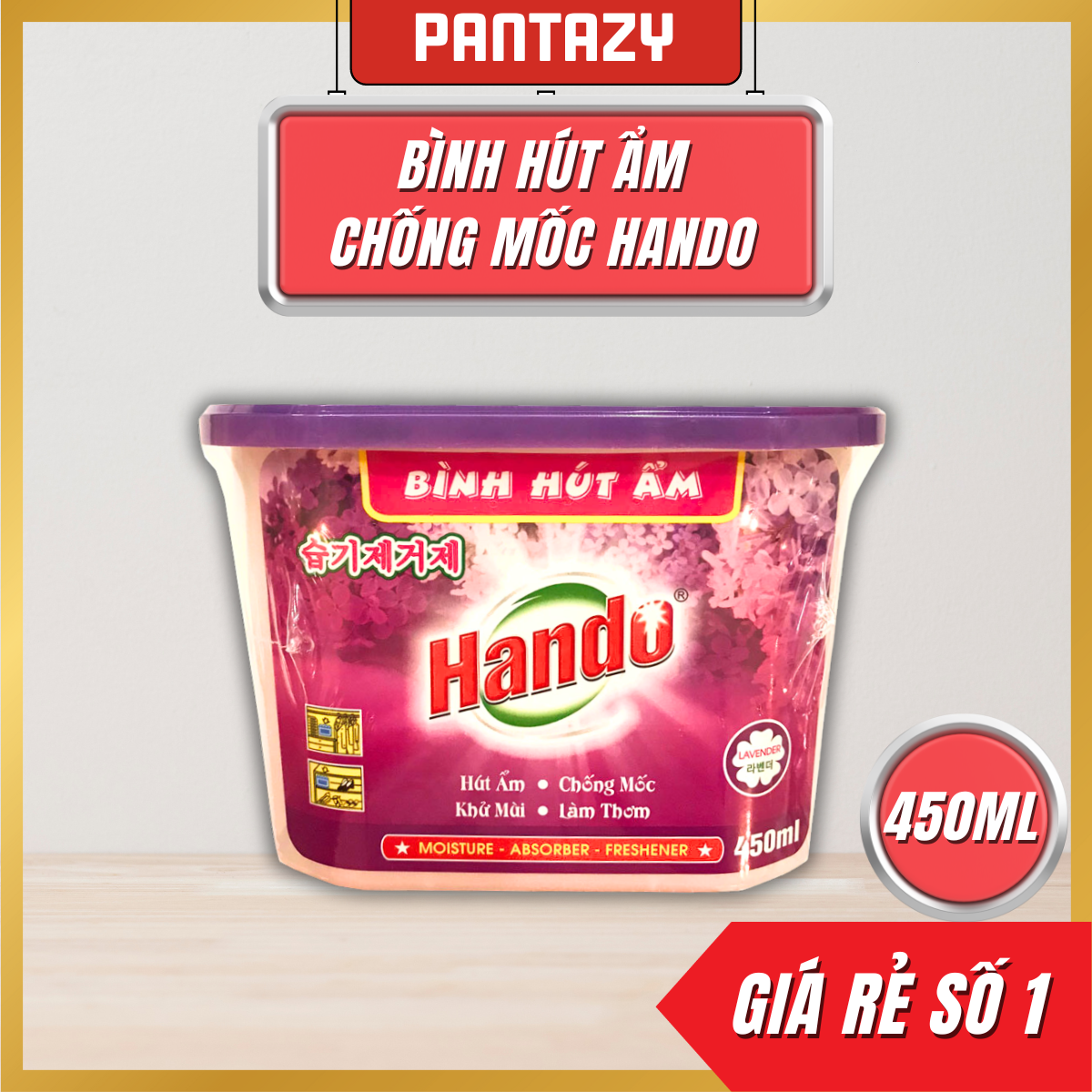 Bình hút ẩm Hando 450ml