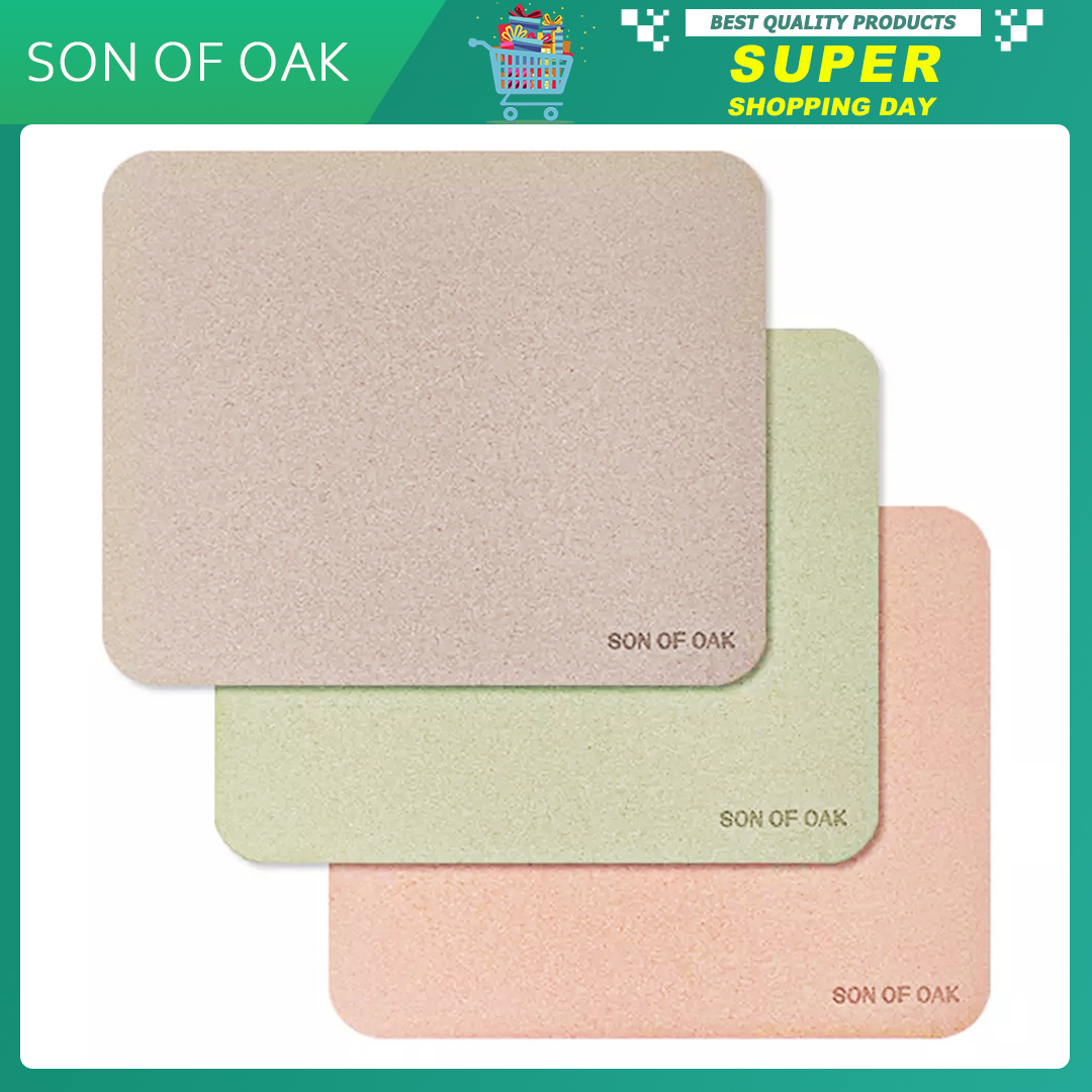 Son Of Oak Cork Portable Mouse Pad Chống trượt tự nhiên tối giản kháng khuẩn Mat 3 màu