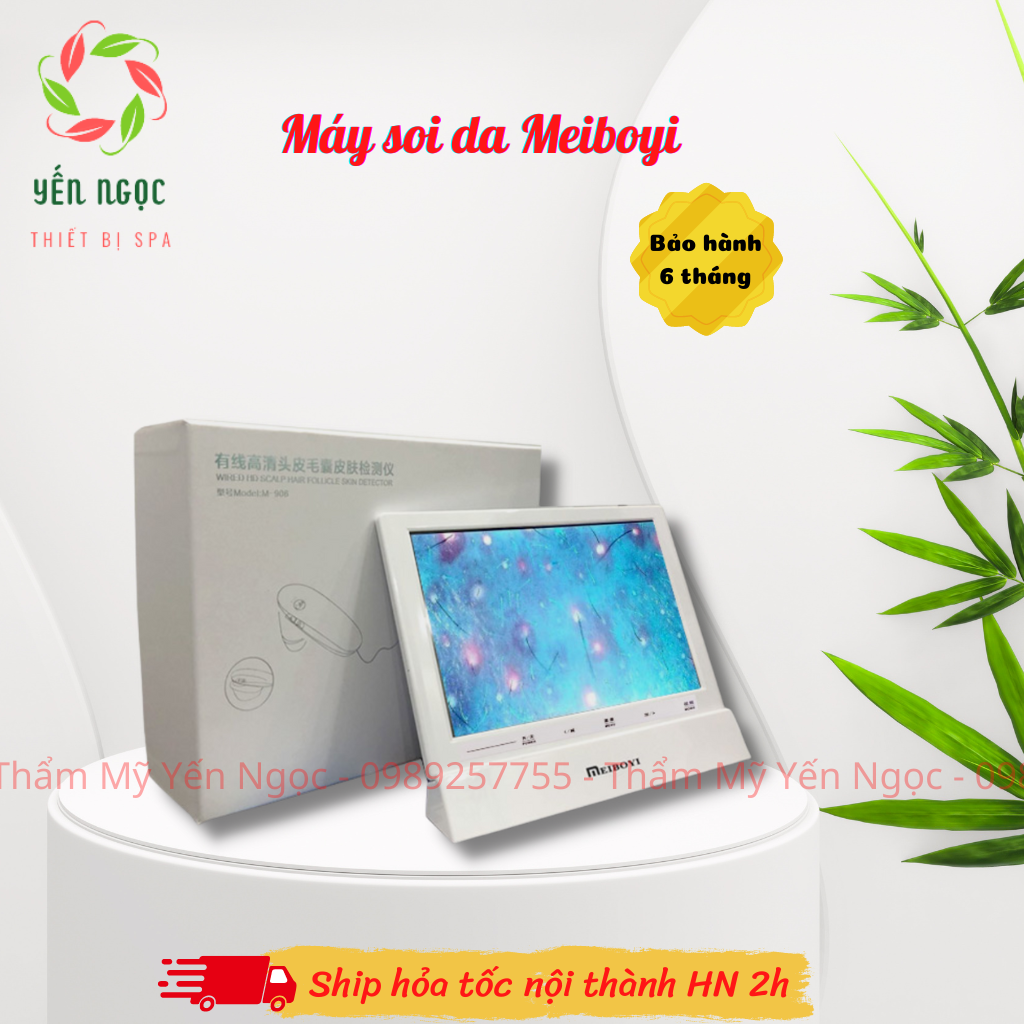 Máy soi da màn hình 10 inch nhỏ gọn cho spa