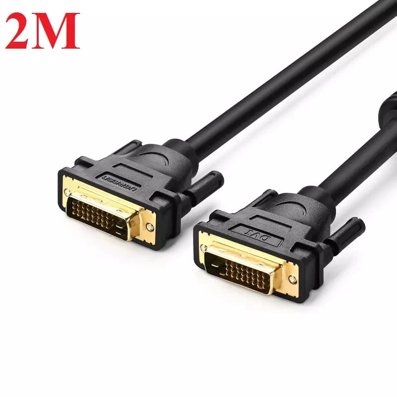 Ugreen 11604 2m màu đen cáp tín hiệu dvi 24+1 dv101