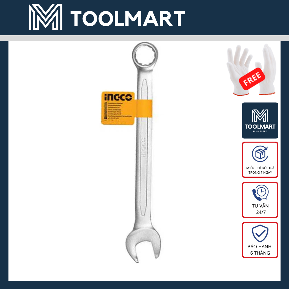 Cờ lê vòng miệng ingco - size 6 - 36mm - hàng chính hãng