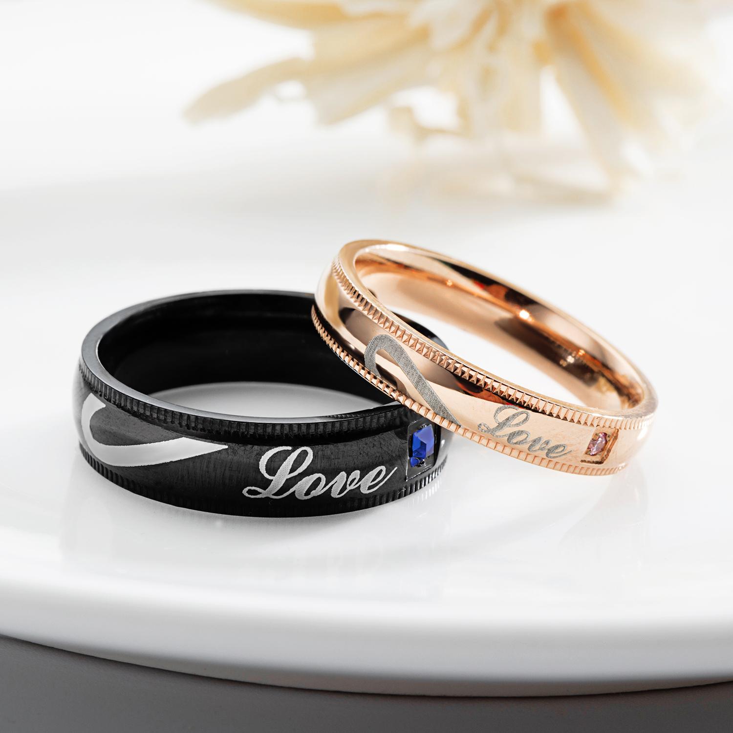 Nhẫn cặp tình nhân love nc237