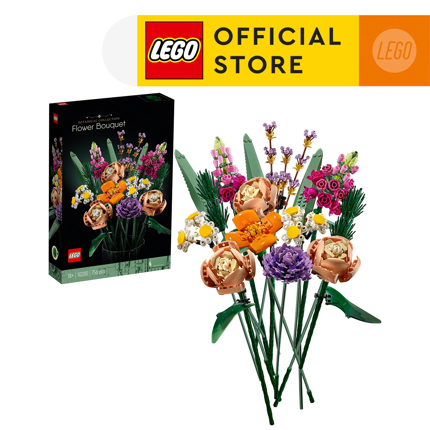 Đồ Chơi Lắp Ráp - LEGO Icons 10280 Bó Hoa LEGO (756 Chi tiết)