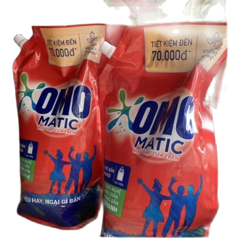 Nước giặt Omo matic cửa trên túi 3,1 kg