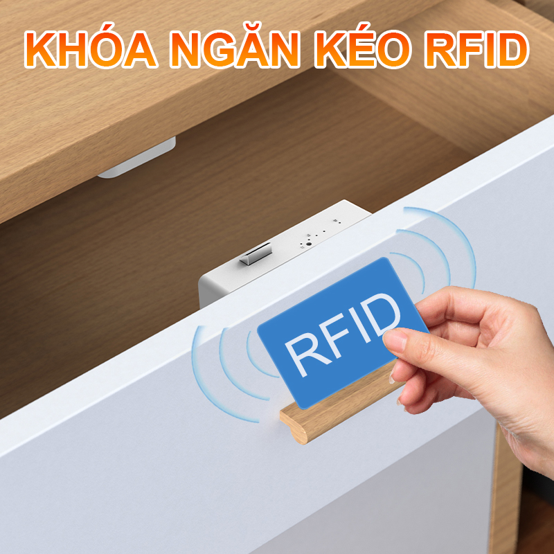 Elinksmart Khóa vân tay tủ nội thất thông minh Khóa Cửa Tủ Ẩn Cho Ngăn Kéo Khoan miễn phí