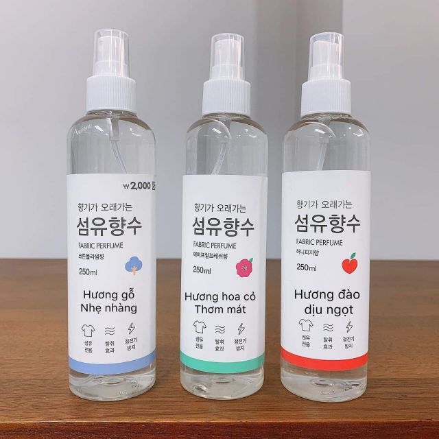 Xịt thơm quần áo quốc dân hàn quốc chai 250ml