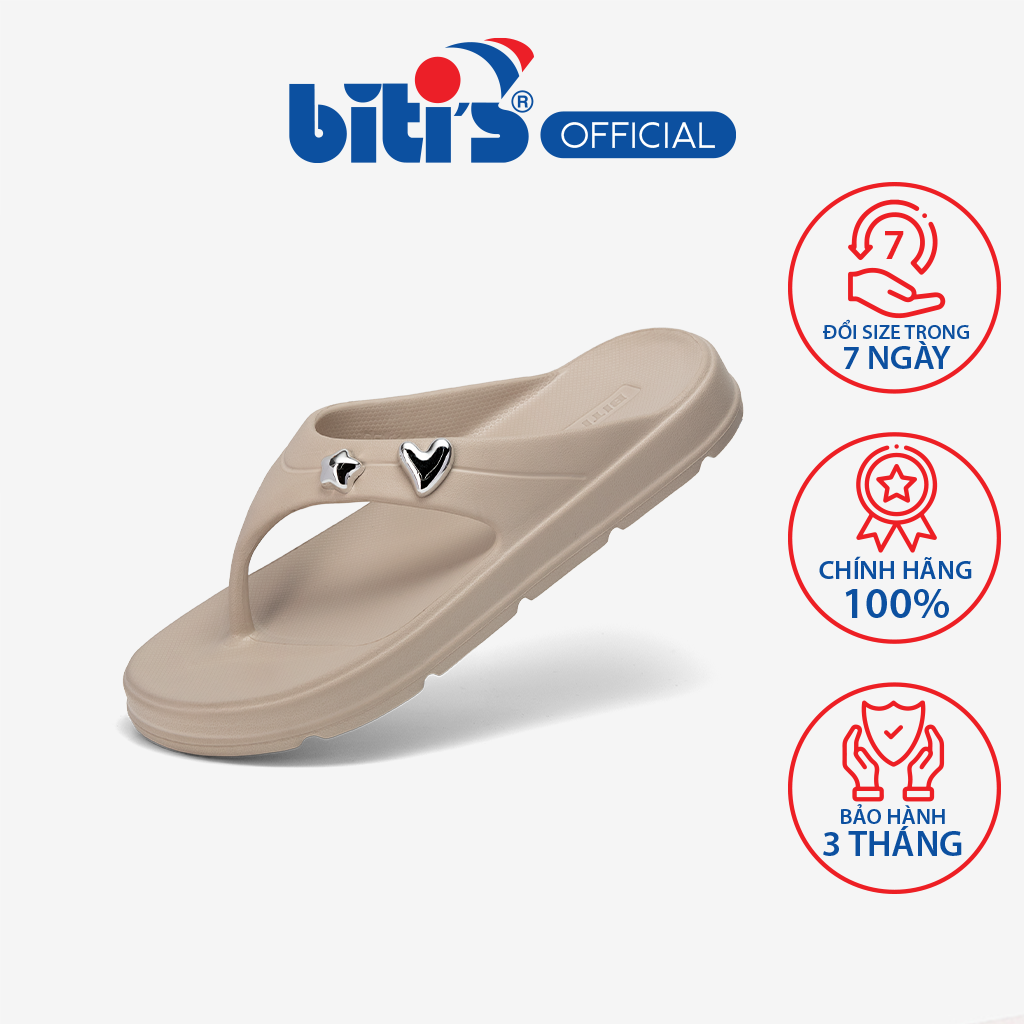 Dép Biti's Nữ Màu Kem BEW003700KEM