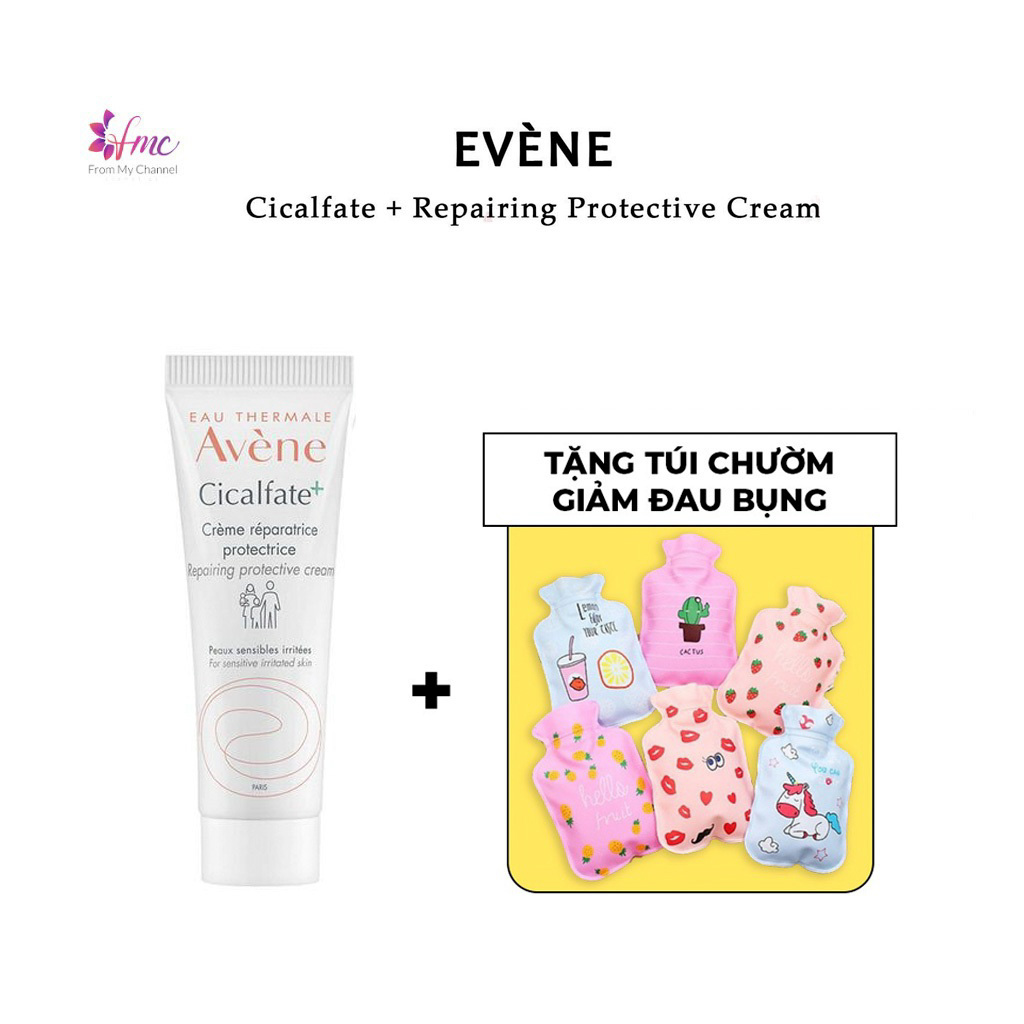 [MUA 1 TẶNG 1] Kem dưỡng liền sẹo, phục hồi da Avène Cicalfate+ Repairing Protective Cream 40ml + Tặng 1 túi chườm giảm đau bụng