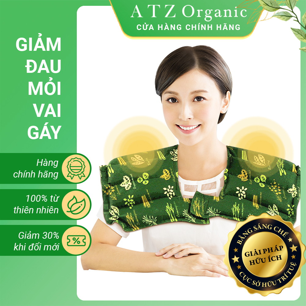 Túi Chườm Vai Thảo Dược ATZ Healthy Life - giúp giảm đau cổ vai gáy, tăng tuần hoàn máu lên não