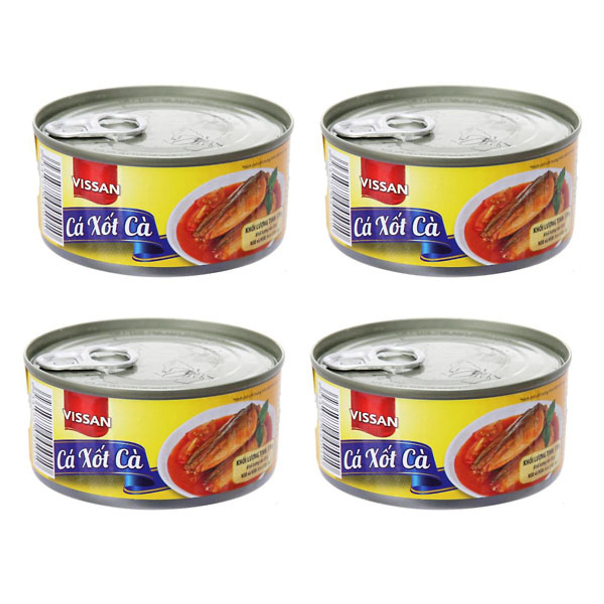 Combo 4 hộp cá sốt cà vissan 170g date mới 2026