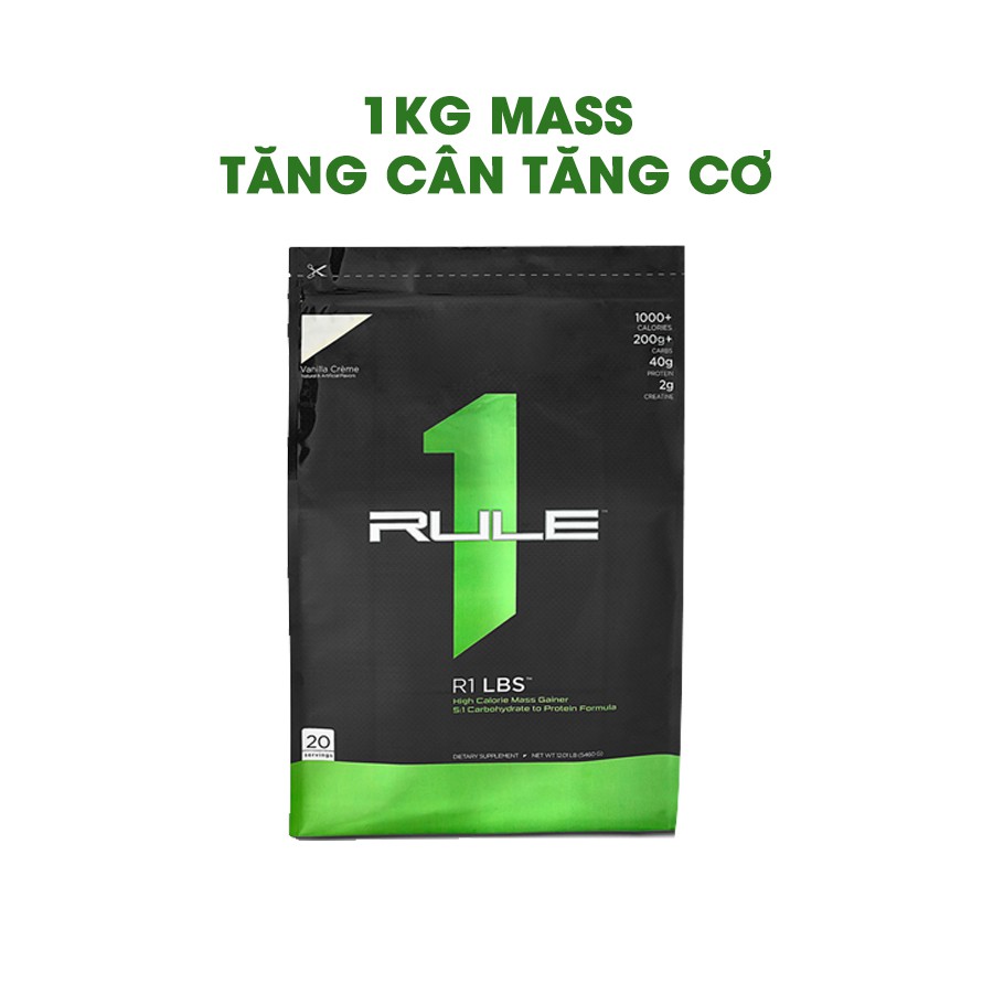 1KG SỮA TĂNG CÂN TĂNG CƠ CHẤT LƯỢNG - RULE1 MASS GAINER