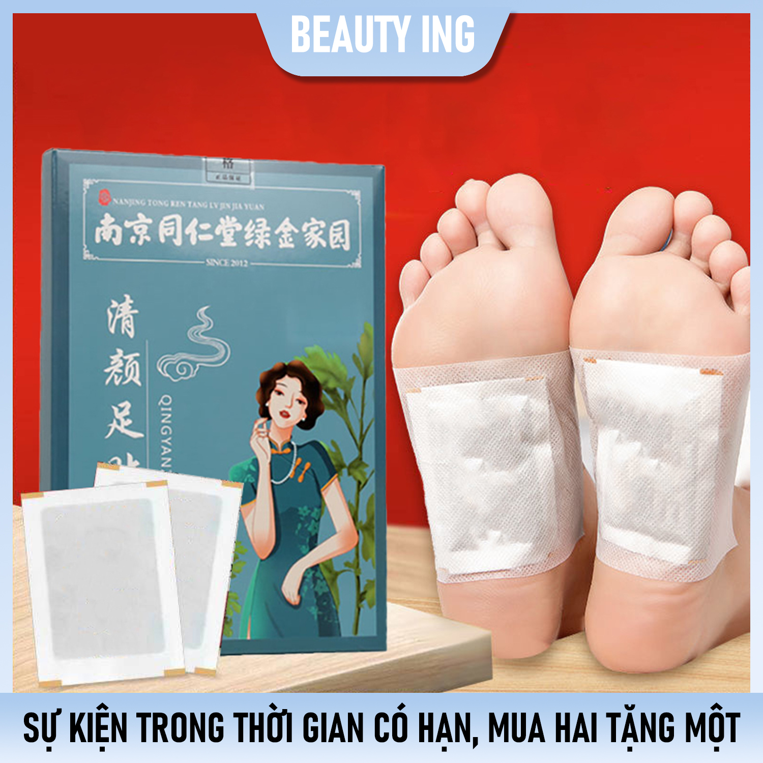 Miếng dán thải độc chân foot patch - thải độc tố lòng bàn chân giảm nhức mỏi ngủ ngon