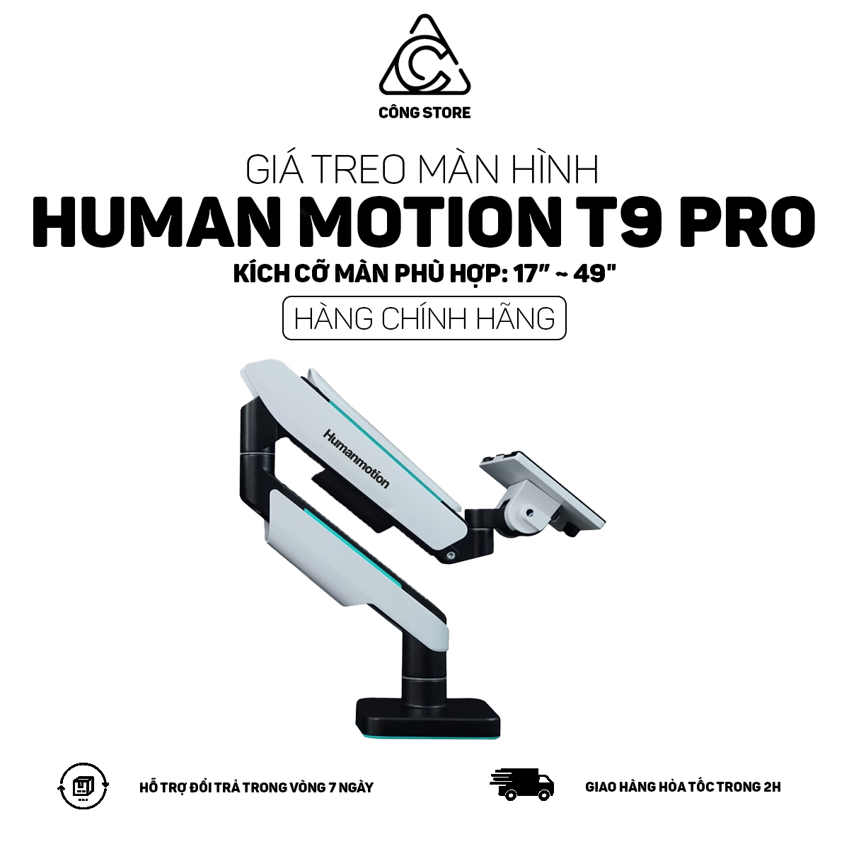 Giá treo màn hình Human Motion T9 T9-2 T9-Pro - Hàng chính hãng