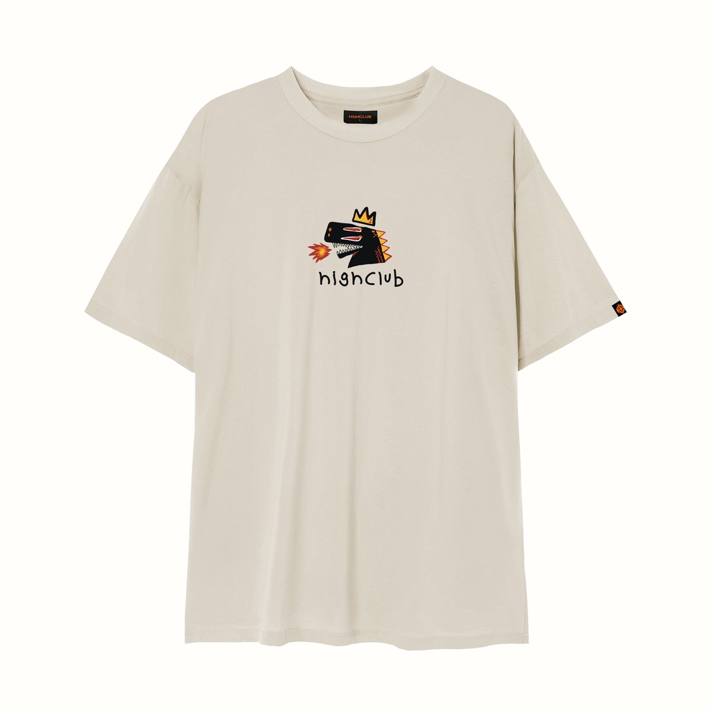 /Áo thun HighClub Dinosaur Tee - Black/Beige!\\