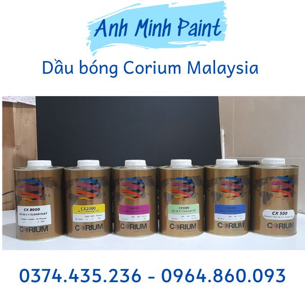 Dầu bóng corium malaysia dùng cho sơn ô tô, xe máy