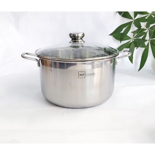 Nồi inox H.T Cook 1 đáy bếp từ nắp inox 26cm
