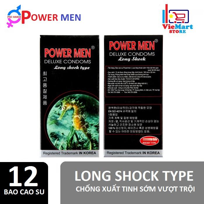 [HCM]Bao cao su Powermen Cá Ngựa Kéo dài quan hệ 12s - Hãng phân phối chính thức