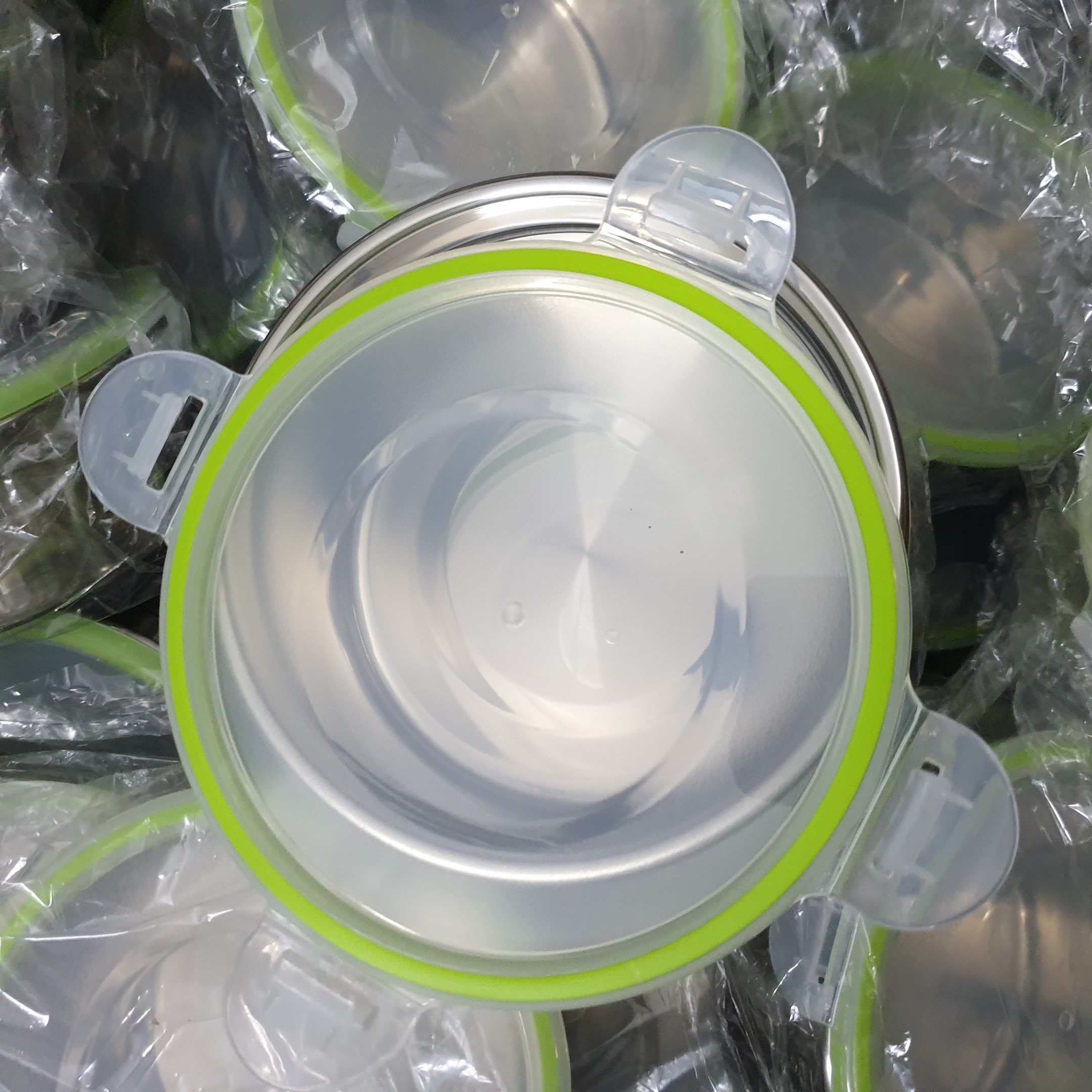 Bát Inox đựng canh, thực phẩm tủ lạnh có nắp đậy kín chống tràn