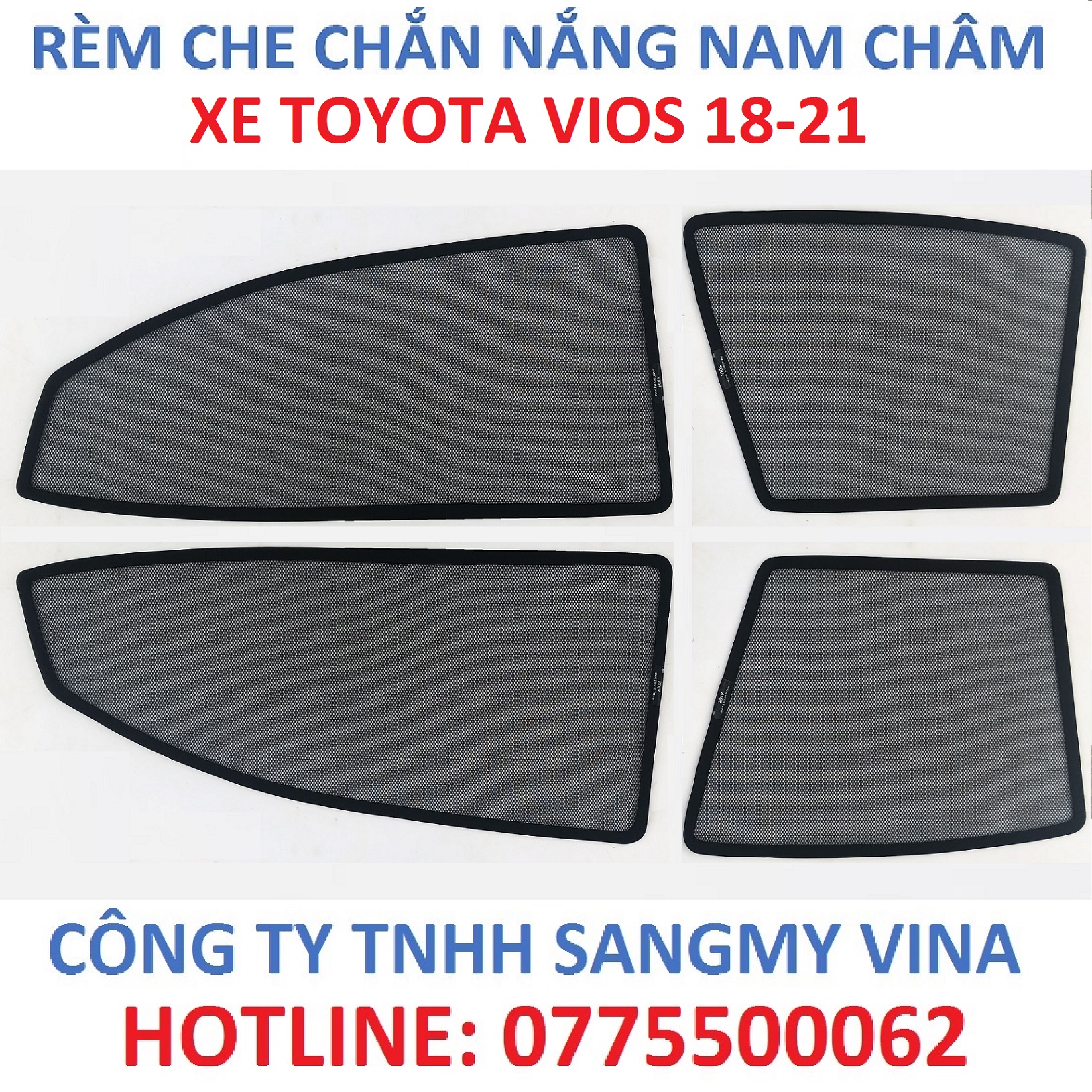 REM CHE NẮNG NAM CHÂM TOYOTA VIOS 2019 -2021