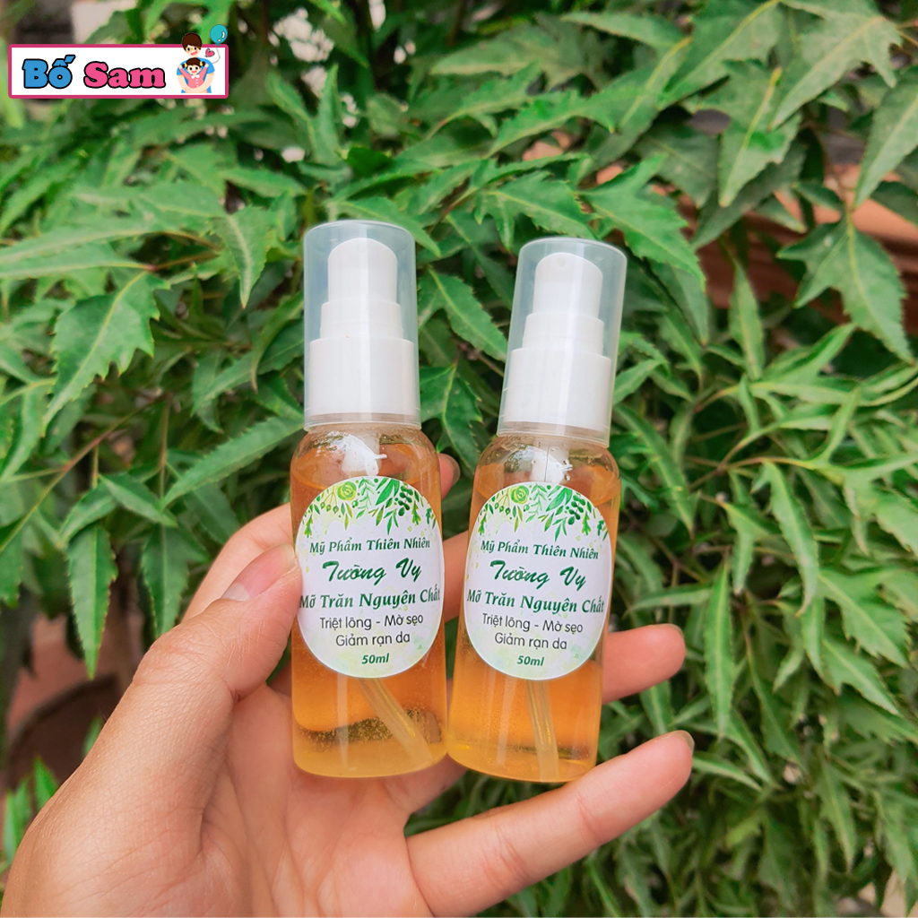 Mỡ Trăn nguyên chất, mỡ trăn Tường Vy thiên nhiên triệt lông, giảm nứt nẻ, dưỡng da, sạch mụn Shop Bố Sam