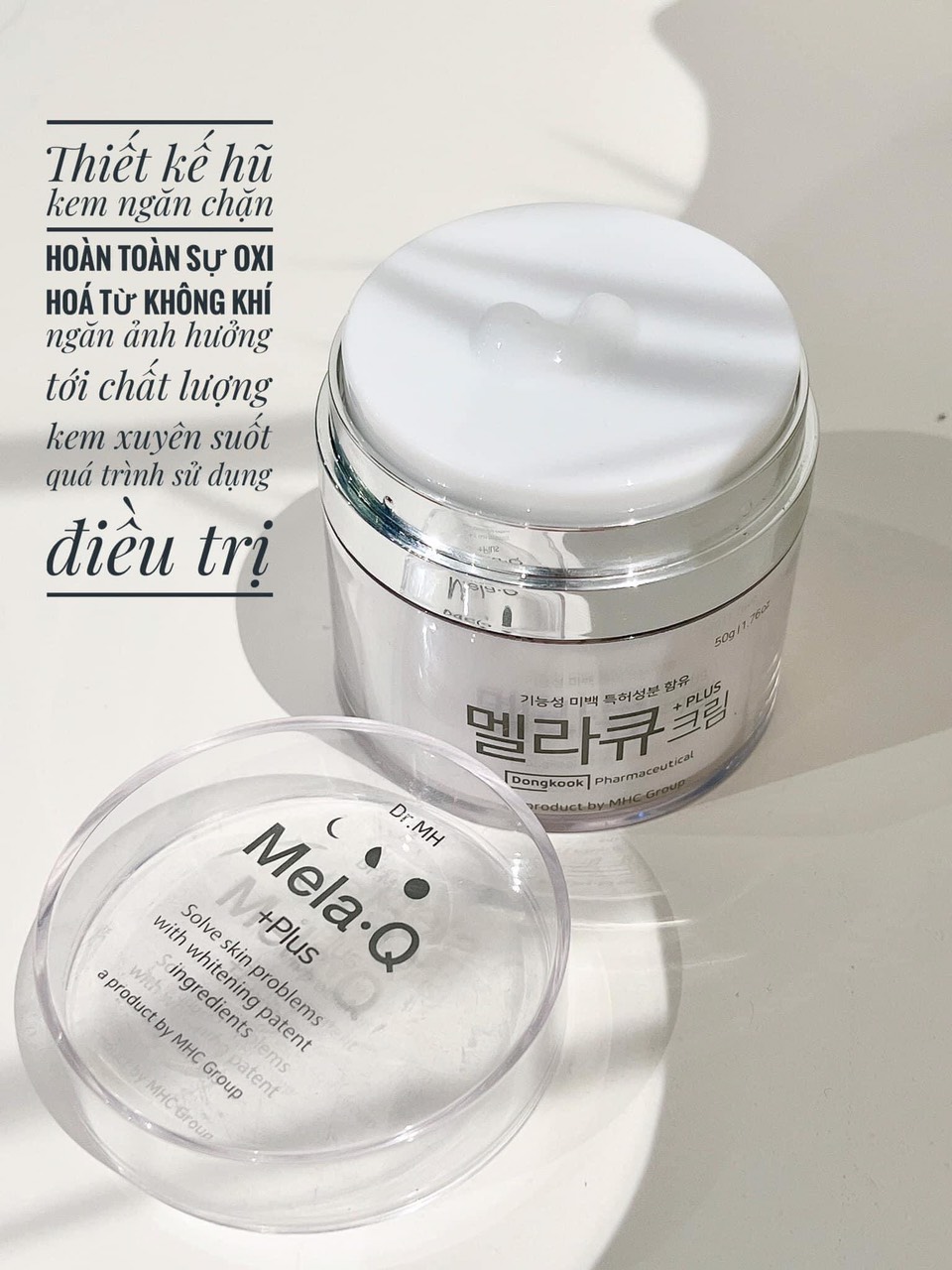 Kem dưỡng trắng da Dr.MH Mela Q Plus giúp dưỡng trắng da, mờ thâm, mờ nám Hàn Quốc 50ml