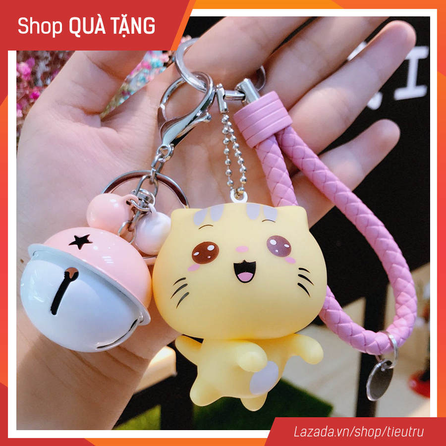 Bộ móc khóa phối - Móc khóa mèo Vàng CC siêu cute