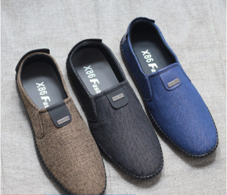 Giày lười nam vải jean đế khâu chăc chắn