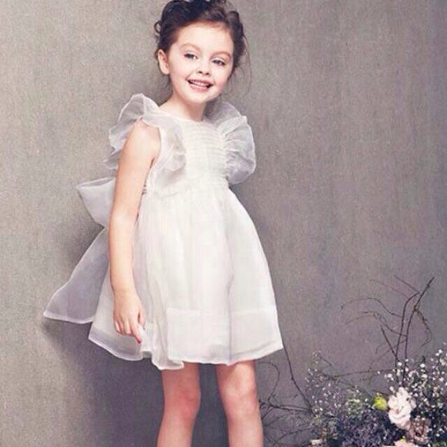 Váy đầm công chúa bé gái bồng bềnh thắt nơ 10-26kg