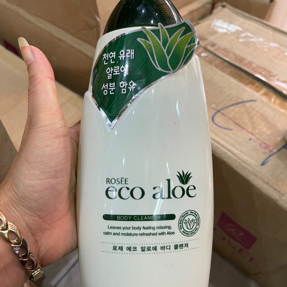 Sữa tắm rosee eco aloe - lô hội 750ml. hàn quốc
