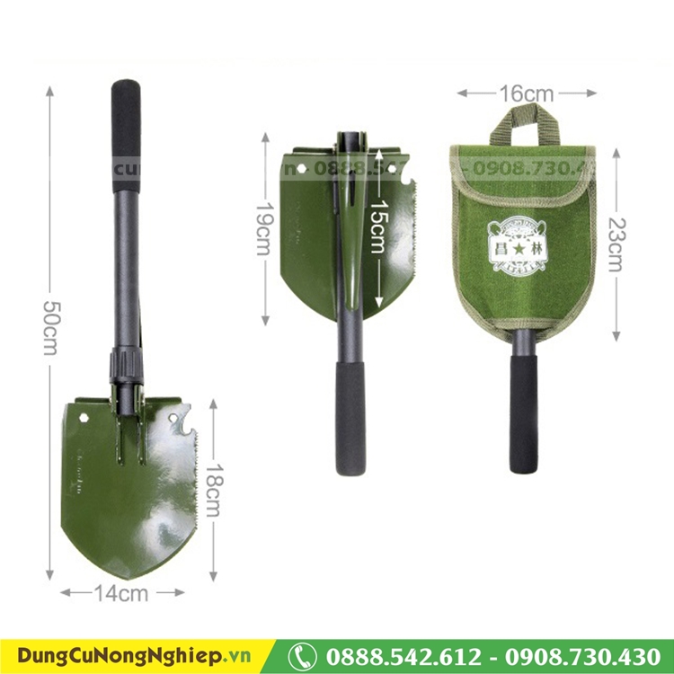 Xẻng dã ngoại cao cấp tháo lấp