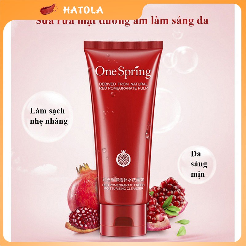 Sữa rửa mặt one spring chiết xuất lựu đỏ 100g ngừ mụn , trắng sáng da