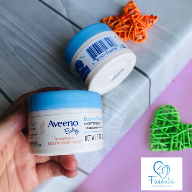 Kem Trị Chàm Lác Aveeno Baby Eczema Therapy Nighttime Balm 28G