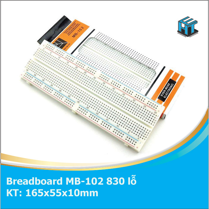 Breadboard mb-102 830 lỗ 165x55x10mm