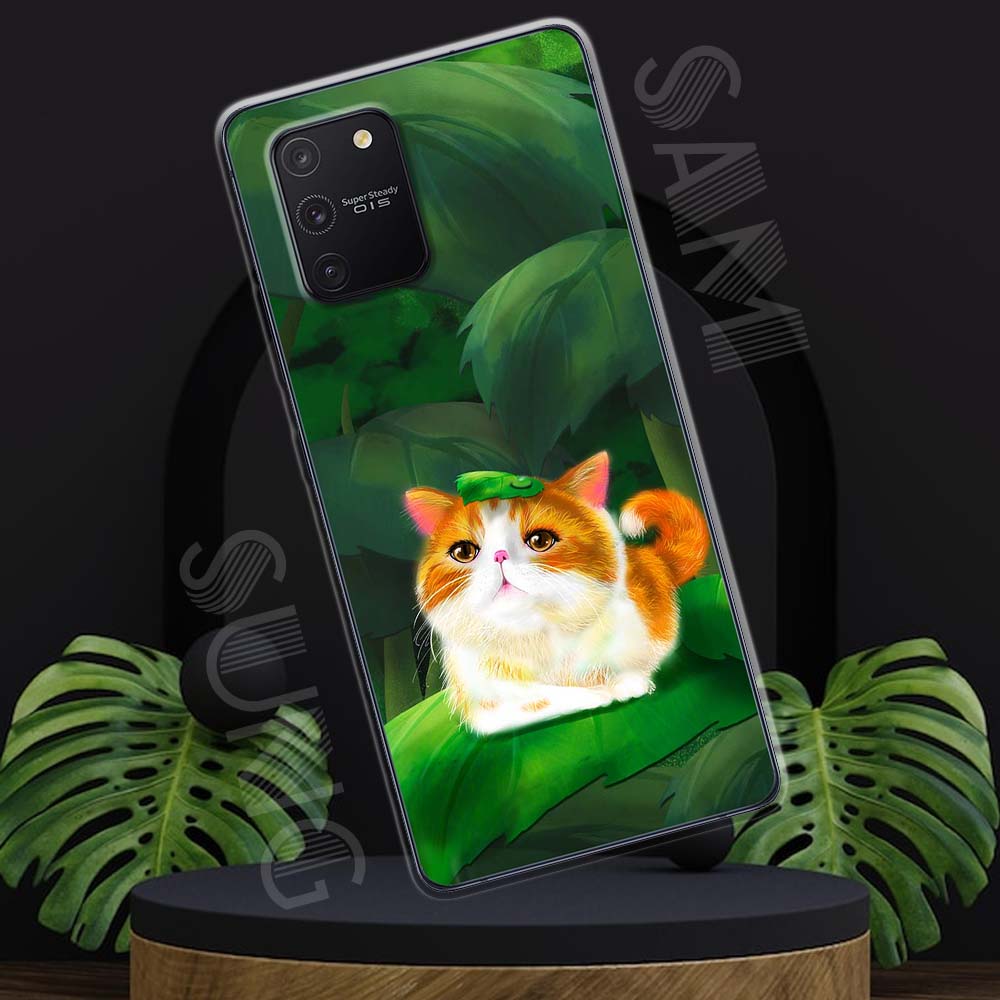 Ốp lưng samsung s10 lite mẫu bst mèo lười tpu
