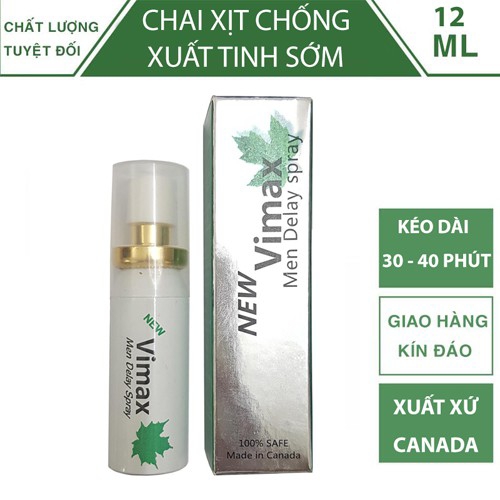 Hoàn Tiền 15% Cao Cấp Chai Xịt VIMAX Siêu Tốc kéo dài thời gian cho nam