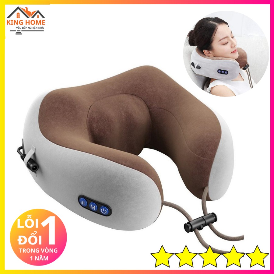 Gối Massage Cổ Vai Gáy Chữ U Đa Năng Mẫu Mới Hỗ 	Trợ Massage Trị Liệu Giảm Stress, Căng Thẳng, Mệt Mỏi
