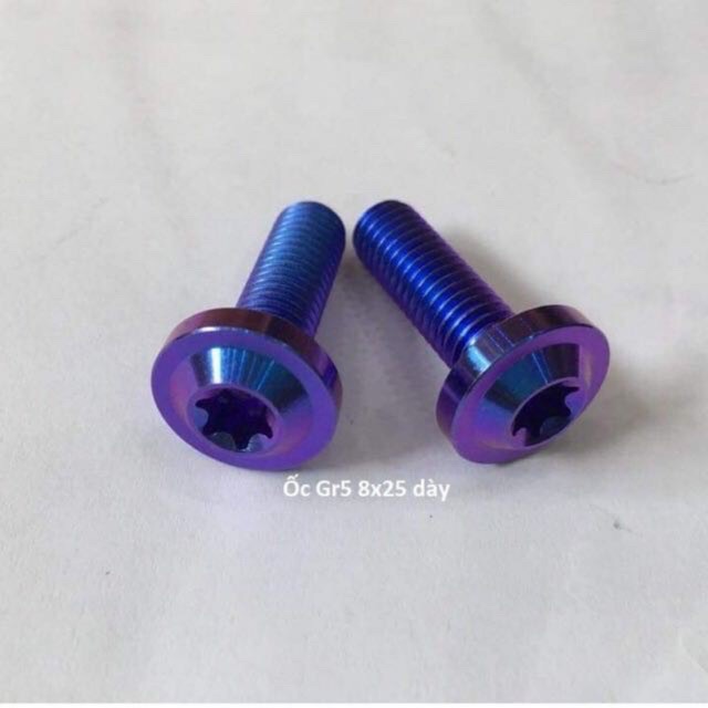 Ốc titan xịn Gr5 8li25 dù dày gắn gác chân 8ly25 8X25, sản phẩm đa dạng về mẫu mã, kích thước, chất lượng đảm bảo an toàn cho sức khỏe của người sử dụng