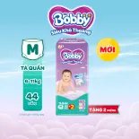 [Từ 22-23 tặng QUÀ TO-SLCH] Tã quần Bobby Siêu Khô Thoáng - 100% Thoáng Khí Jumbo M42+2/M44