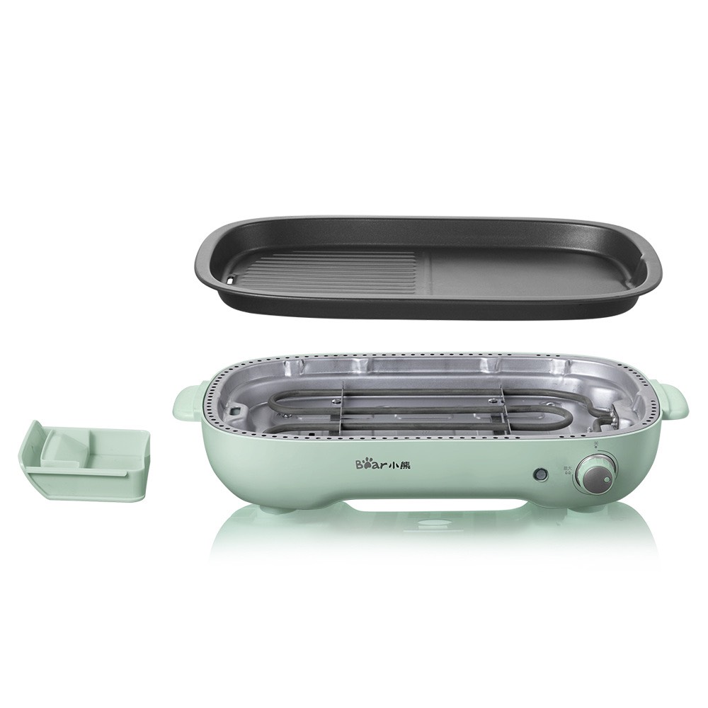 Bếp Nướng Lẩu Đa Năng Bear Có Khay Inox Dễ Dàng Tháo Rời Vệ Sinh thuận thiện cho gia đình bạn
