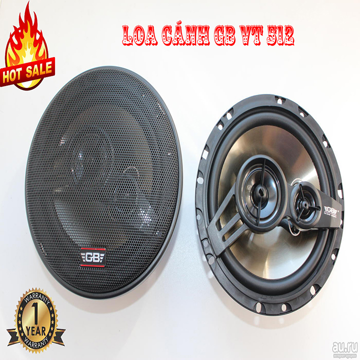 CẶP LOA ĐỒNG TRỤC LOA CÁNH GB VT 512, CỐNG SUẤT LỚN, UY LỰC, PHÙ HỢP VỚI MỌI DÒNG XE