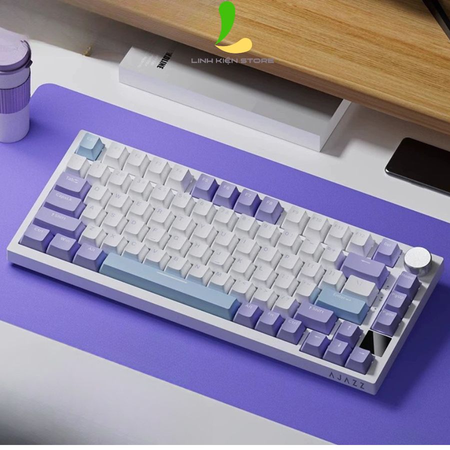 Bàn Phím Cơ Không Dây Và Có Dây AJAZZ AK820 / AK820 Pro / AK820 AS / AK820 HP - Bàn Phím Có Nút Vặn Tiện Lợi