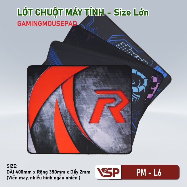 Bàn di chuột chơi game vsp pm-l6 - loại mousepad speed - nhất tín computer