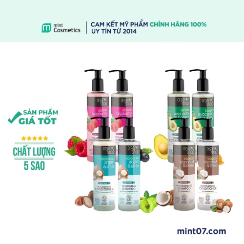 Dầu gội - dầu xả organic shop 280ml