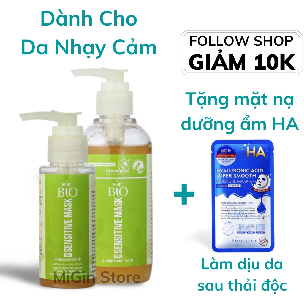 Bio Sensitive Mask thải độc dành cho da nhạy cảm của Mediworld và Geneworld