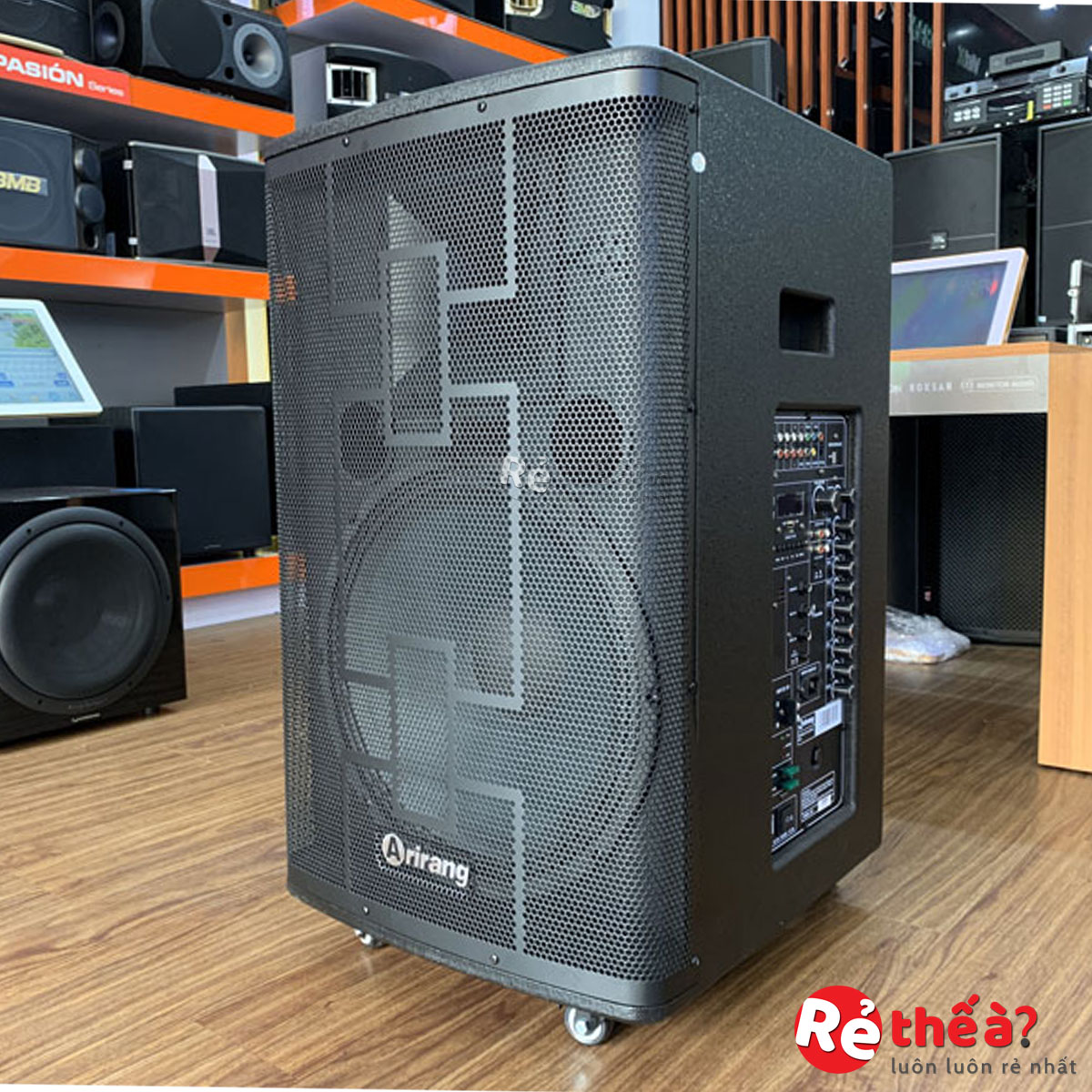 Loa kéo karaoke ARIRANG MK1 - Tặng kèm micro của hãng - Bass 4 tấc + 1 treble